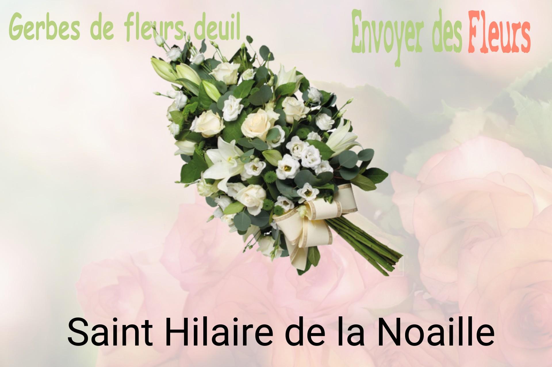 Gerbe de fleurs de deuil livrée à Saint-Hilaire-de-la-Noaille